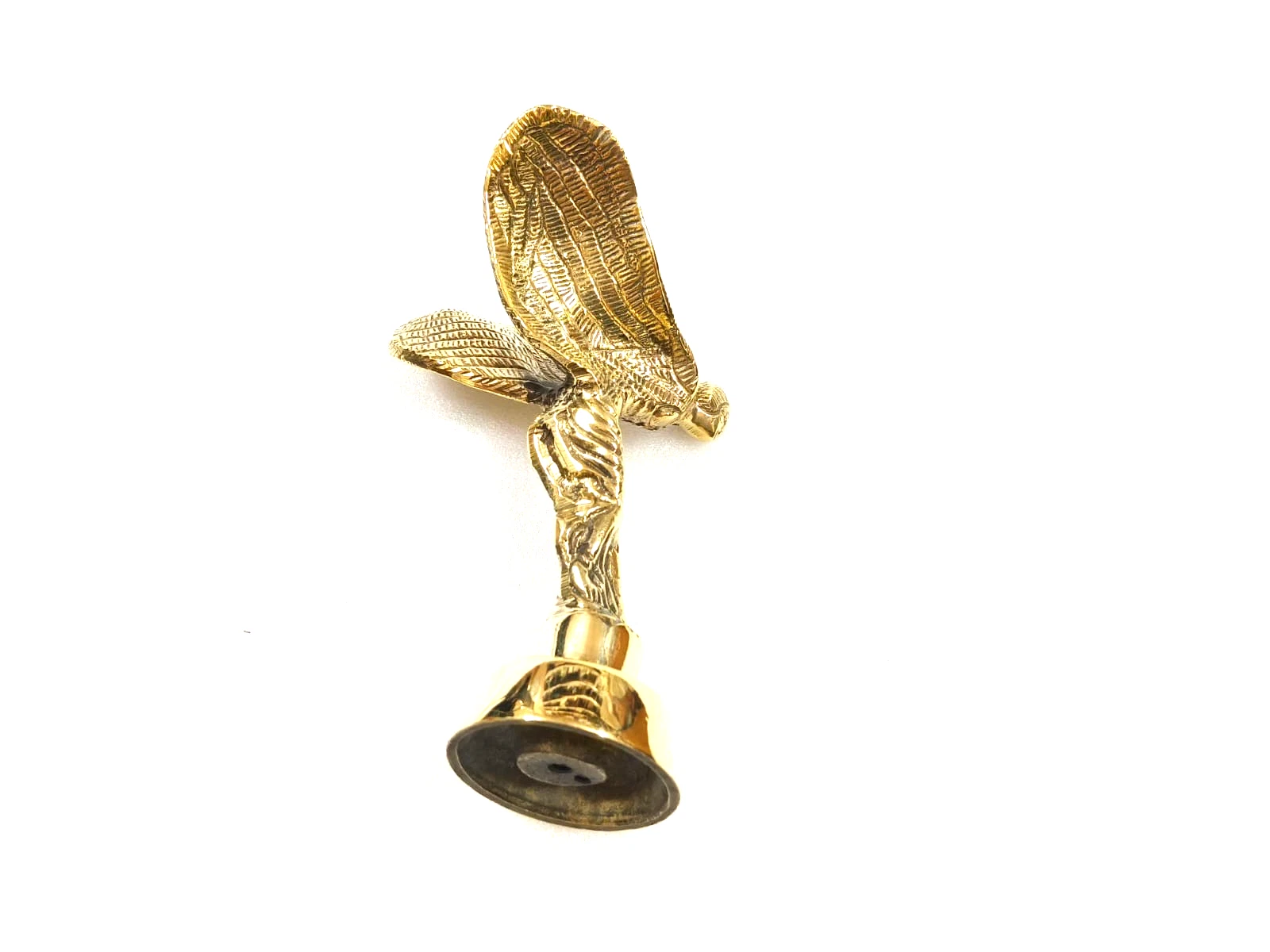 BRASS Spirit of Ecstasy BADGE FITS ROLLS ROYCE Phantom car Bonnet Mascot REPLICA