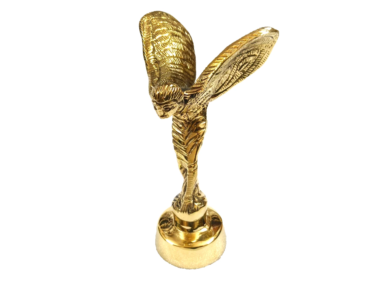 BRASS Spirit of Ecstasy BADGE FITS ROLLS ROYCE Phantom car Bonnet Mascot REPLICA