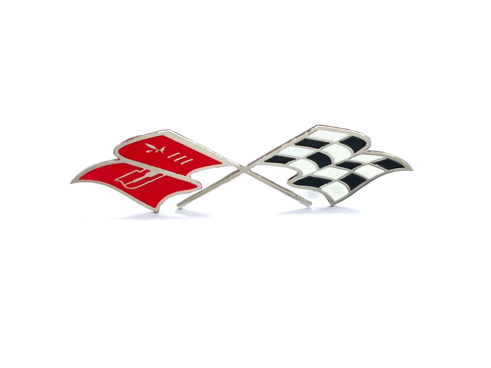 2x Crossed Flag Front Fender Emblem FITS 1958-1960 Corvette 3767507 NOS 1959 58