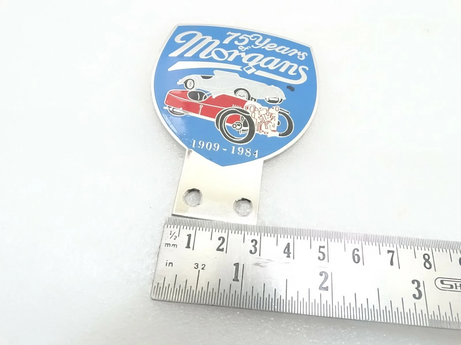 Vintage Morgan Car 75 Year Celebration Badge/Logo/Emblem