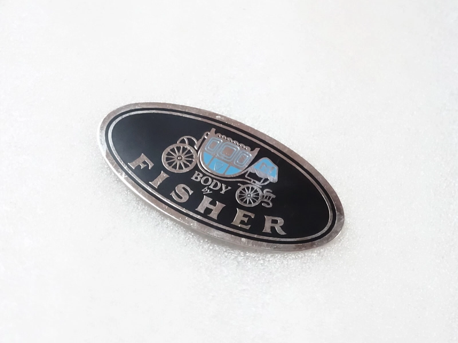 Body By Fisher Solid Brass Decal Emblem Plate Chevy Camaro 1967-69 (Big Size)