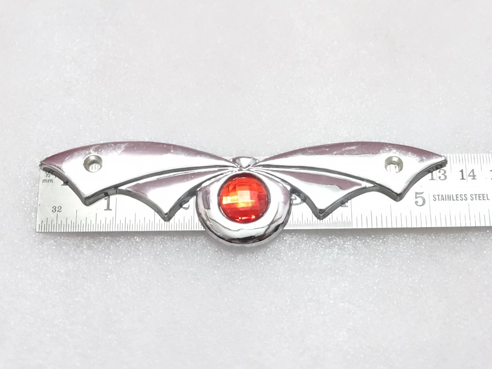 Morris Winged Boot Badge Chrome Plated Emblem Plastic Made #21A21