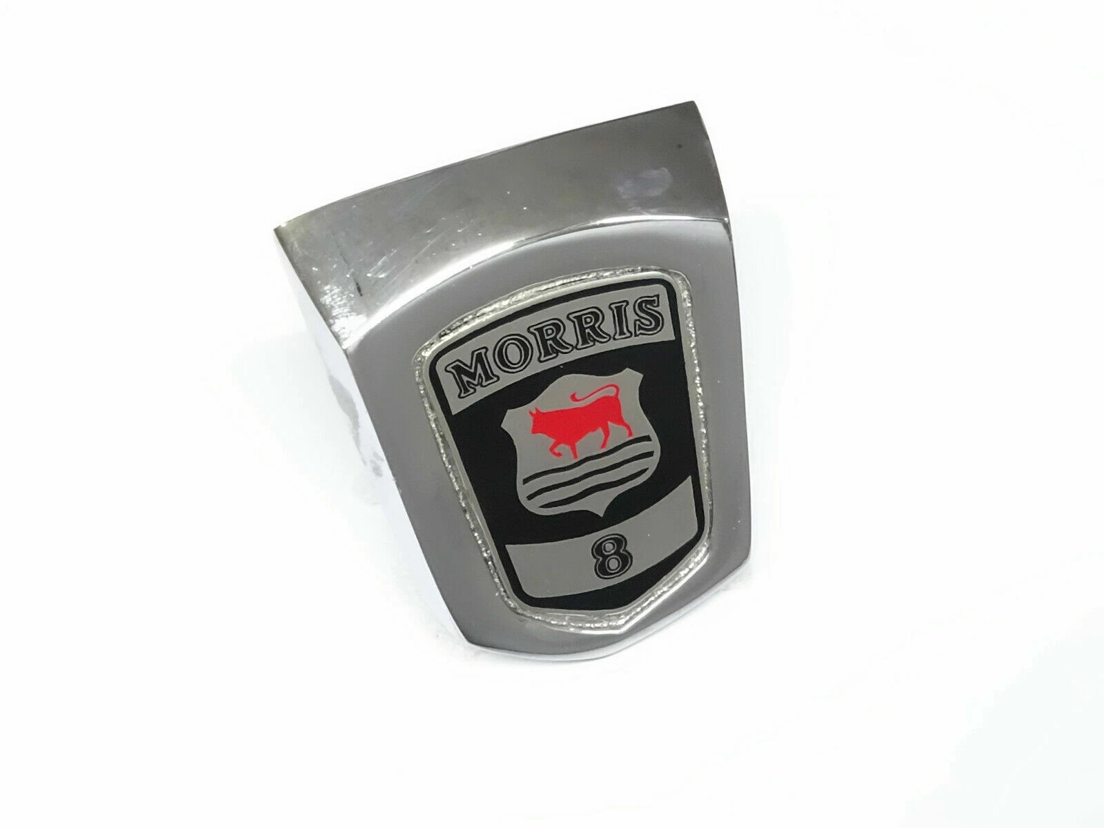 Vintage Car Morris 8 Complete (Upper & Lower) Badge Decal Emblem