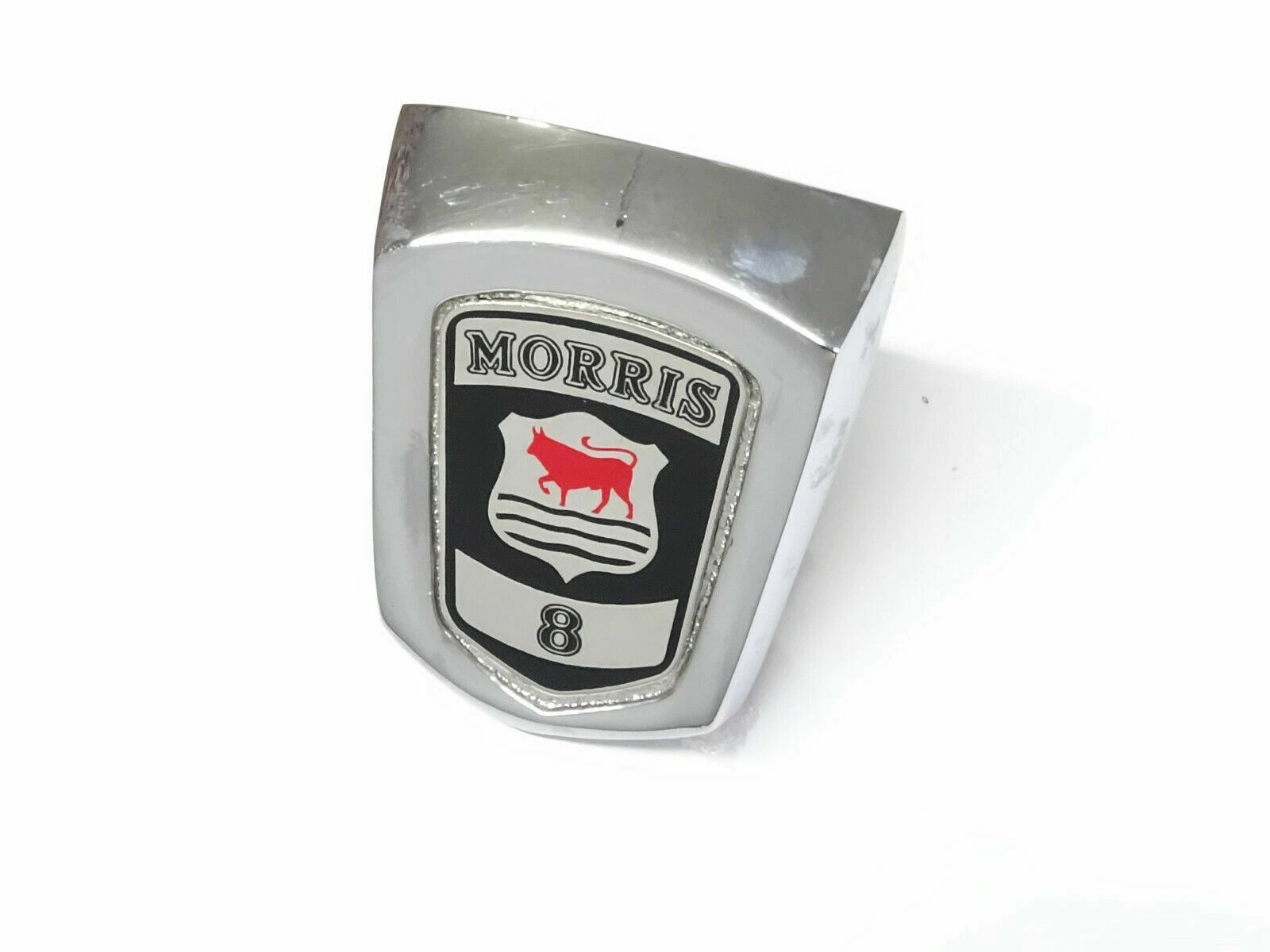 Vintage Car Morris 8 Complete (Upper & Lower) Badge Decal Emblem