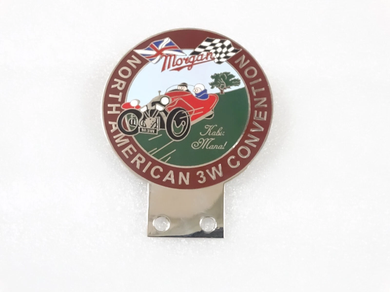 VINTAGE MORGAN CAR RADIATOR FRONT GRILL BADGE EMBLEM #V245-7