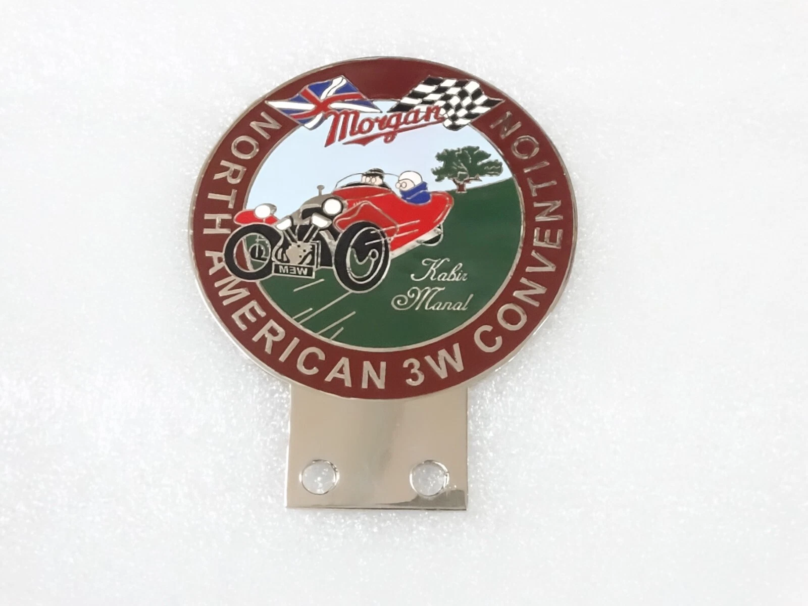 VINTAGE MORGAN CAR RADIATOR FRONT GRILL BADGE EMBLEM #V245-7