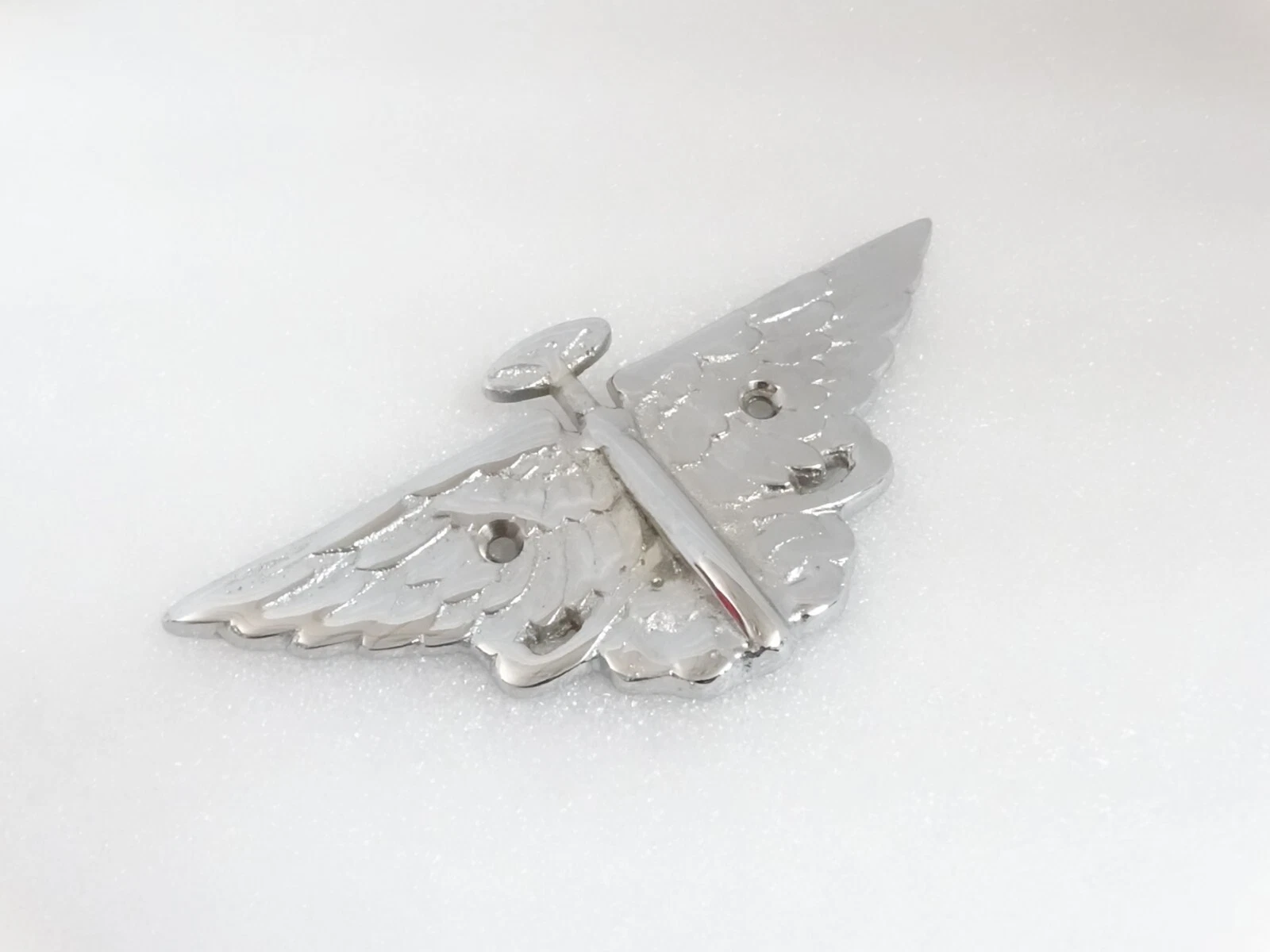 CHROME BONNET BADGE EMBLEM FITS TO VINTAGE AUSTIN CAR #V271-7