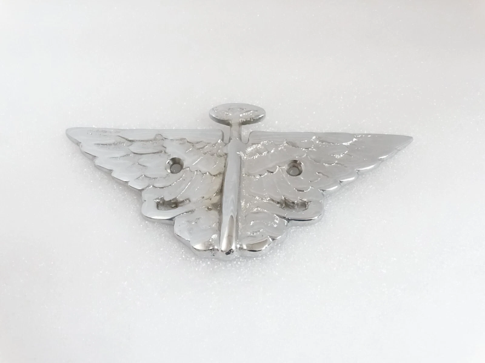 CHROME BONNET BADGE EMBLEM FITS TO VINTAGE AUSTIN CAR #V271-7