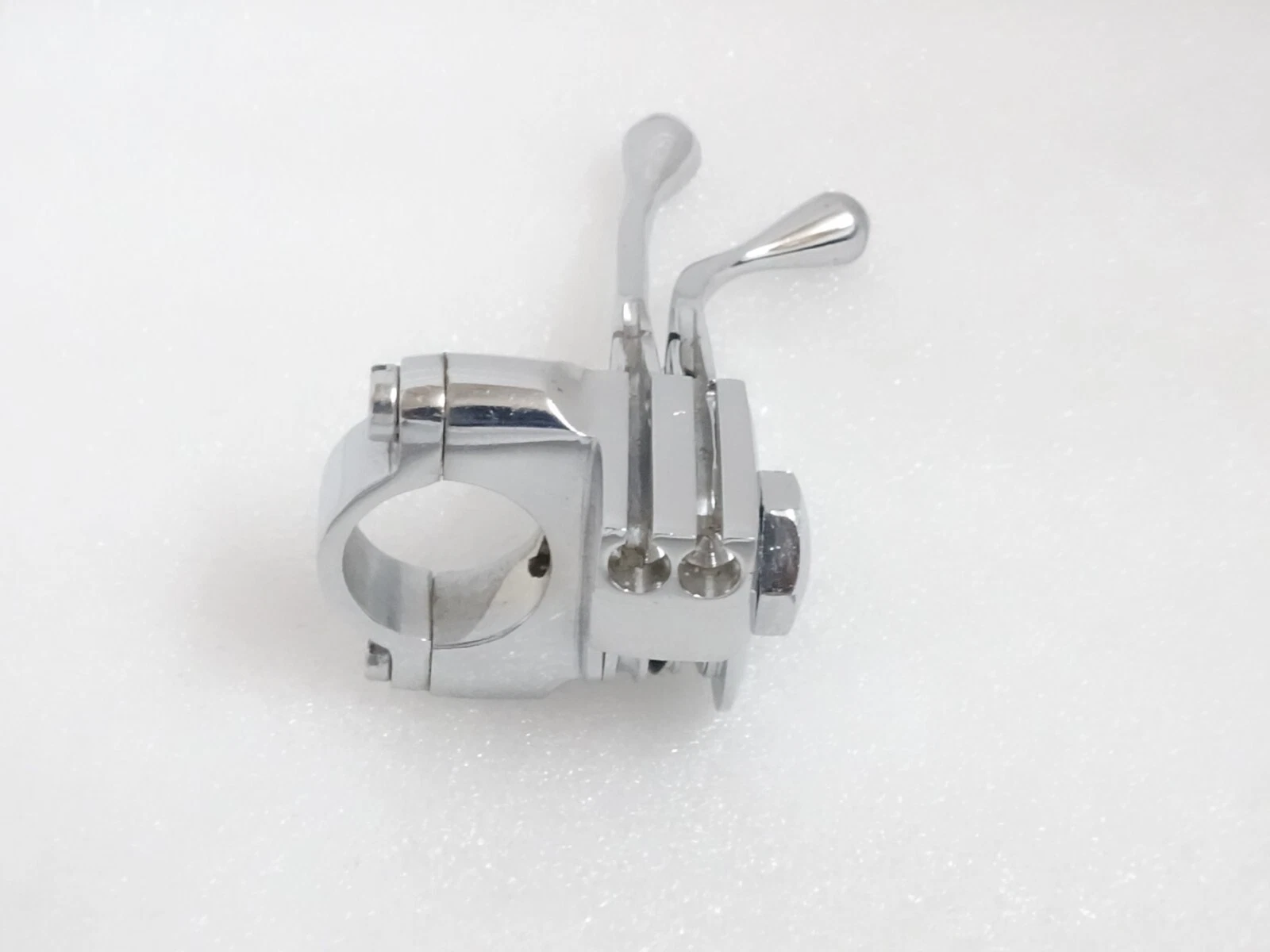 CHROME 7/8" DUAL MAGNETO & AIR LEVER FOR VINTAGE BSA NORTON CLASSIC