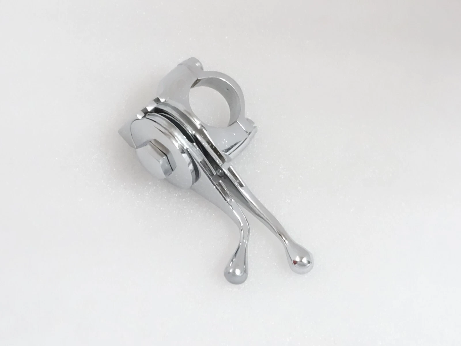 CHROME 7/8" DUAL MAGNETO & AIR LEVER FOR VINTAGE BSA NORTON CLASSIC