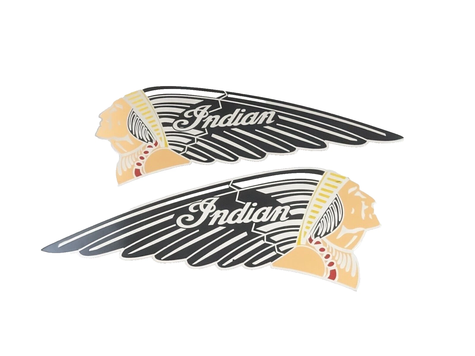 BRASS EMBLEMS BADGES FITS VINTAGE EARLY INDIAN SCOUT FUEL PETROL TANK IN BLACK