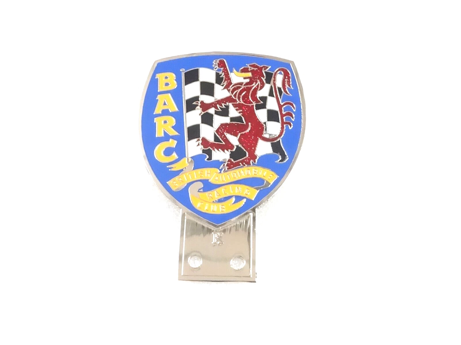 BRASS BADGE EMBLEM FITS TO BARC BRITISH AUTOMOBILE RACING CLUB #V357-8