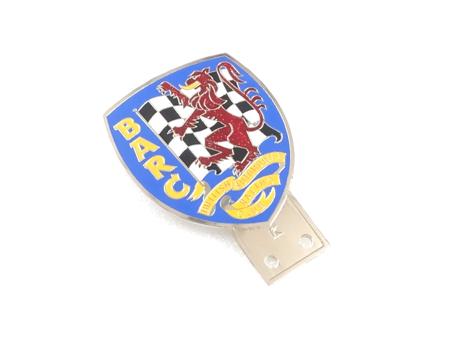 BRASS BADGE EMBLEM FITS TO BARC BRITISH AUTOMOBILE RACING CLUB #V357-8