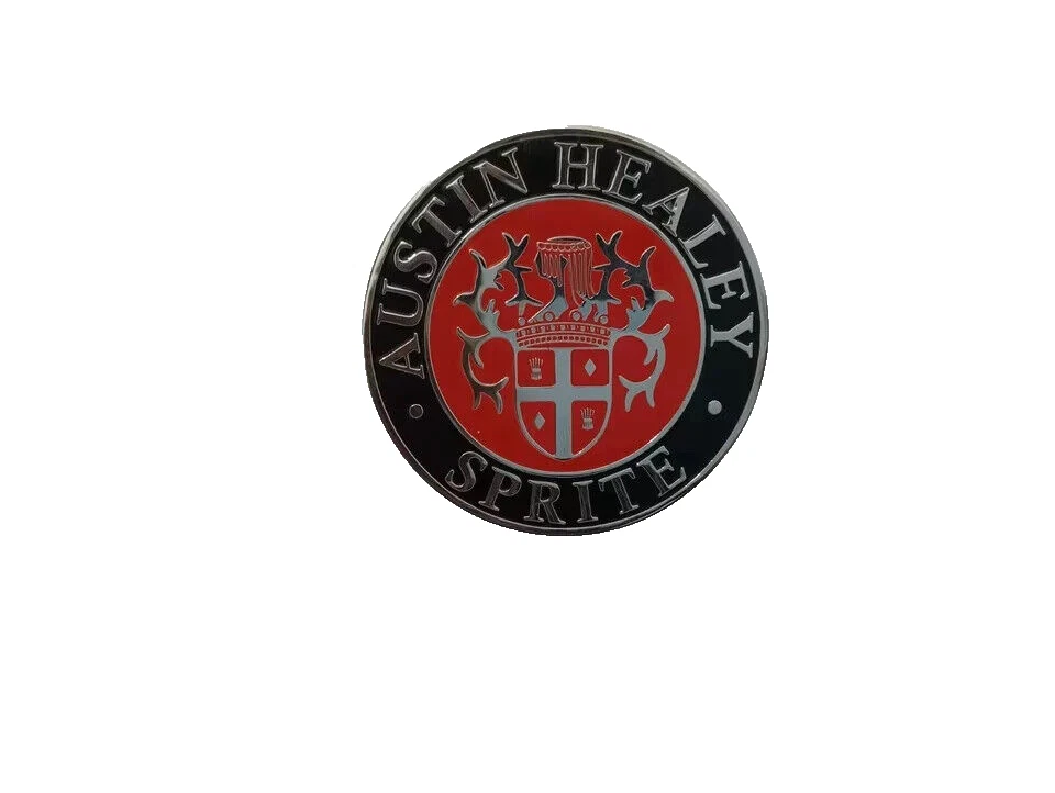 Bonnet Badge Decal Emblem Brass Made Vintage Austin Healey Bugeye Sprite #B582