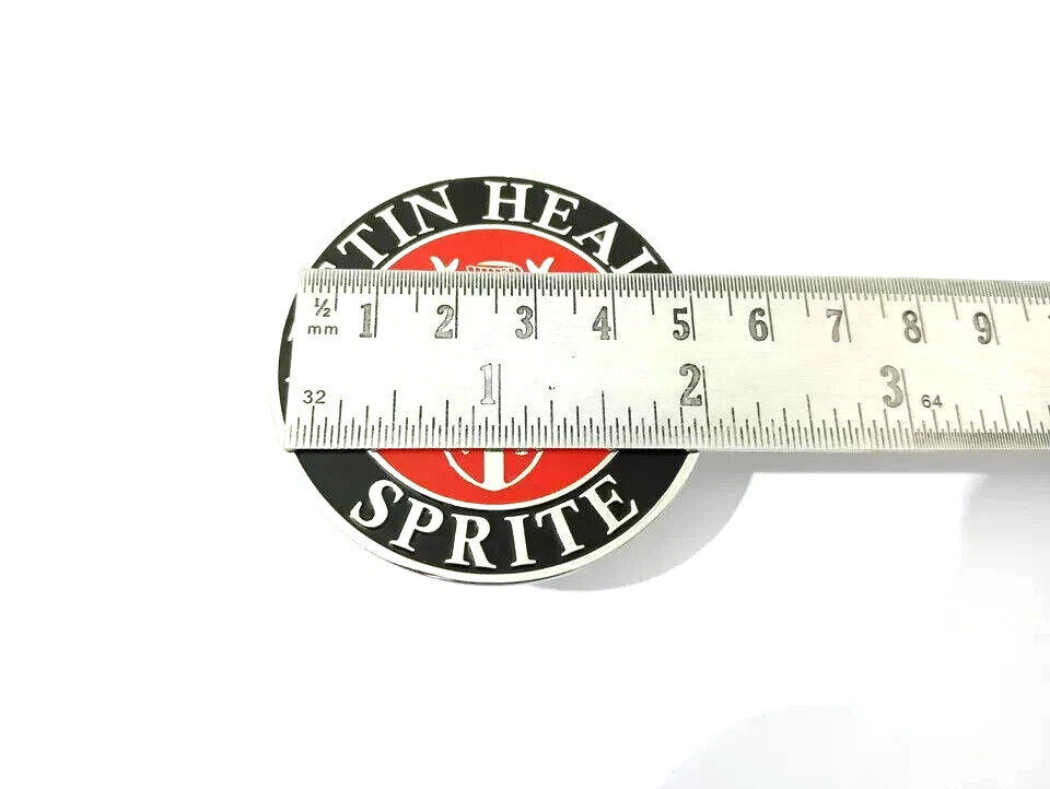 Bonnet Badge Decal Emblem Brass Made Vintage Austin Healey Bugeye Sprite #B582