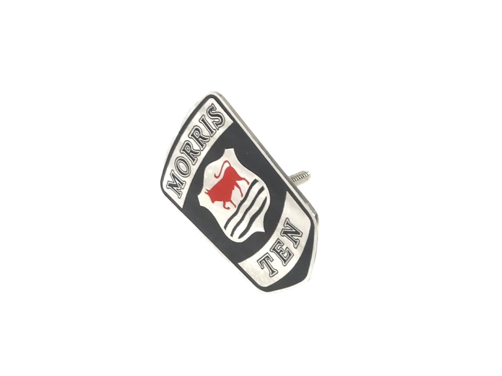 BONNET BADGE EMBLEM MONOGRAM FITS CLASSIC VINTAGE MORRIS TEN CARS #V416-8