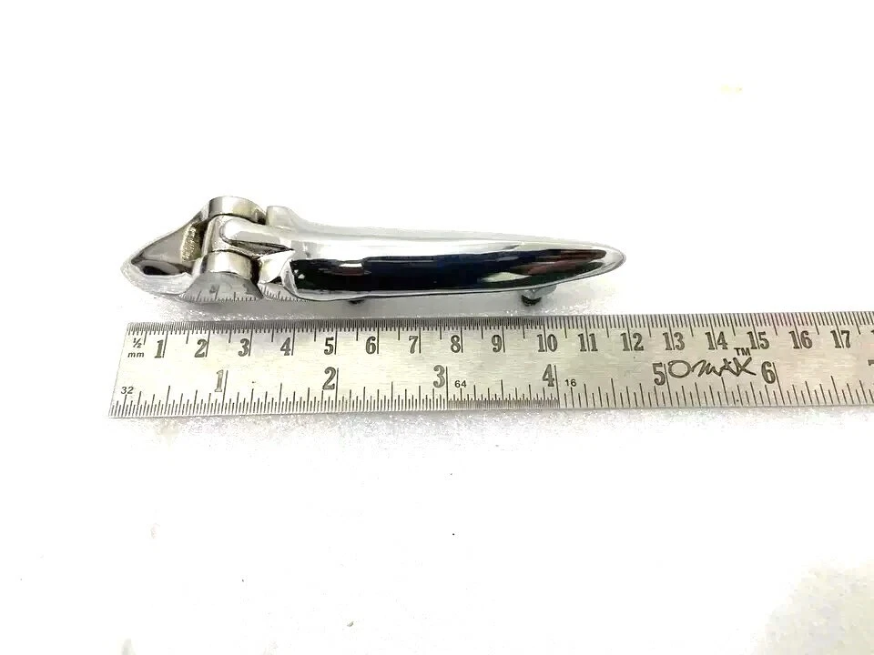 For Vintage Car Bonnet Hood Hinges Set Chrome Plated Pair 5" 2 Units #21-6