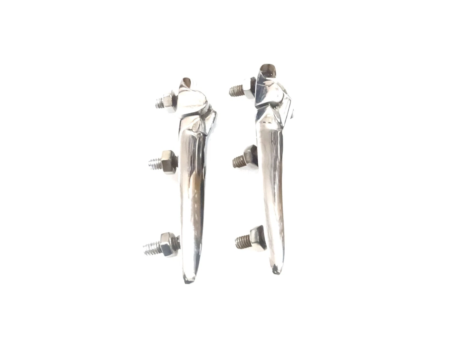 For Vintage Car Bonnet Hood Hinges Set Chrome Plated Pair 5" 2 Units #21-6