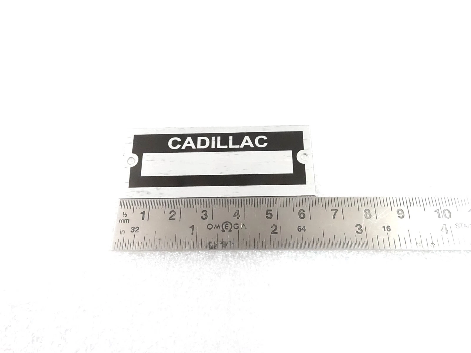 DATA PLATE BLANK FOR VINTAGE CLASSIC CADILLAC #V461-8
