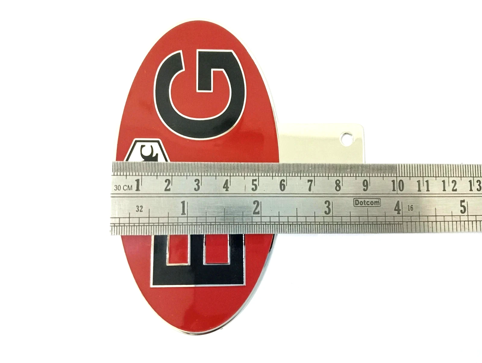 Front Grill Decal Badge (Metal) FITS Vintage Car "B G" British Guiana