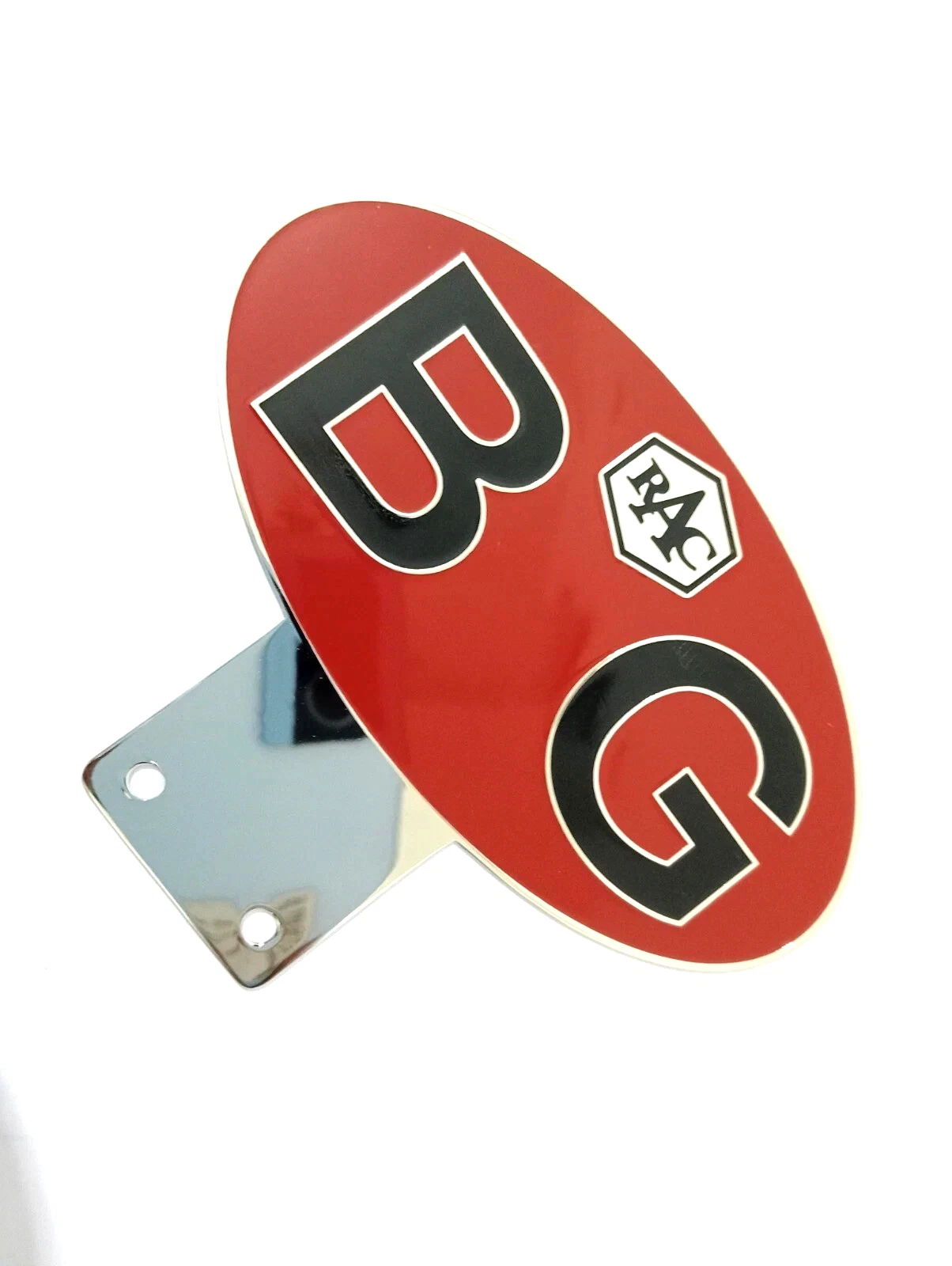 Front Grill Decal Badge (Metal) FITS Vintage Car "B G" British Guiana
