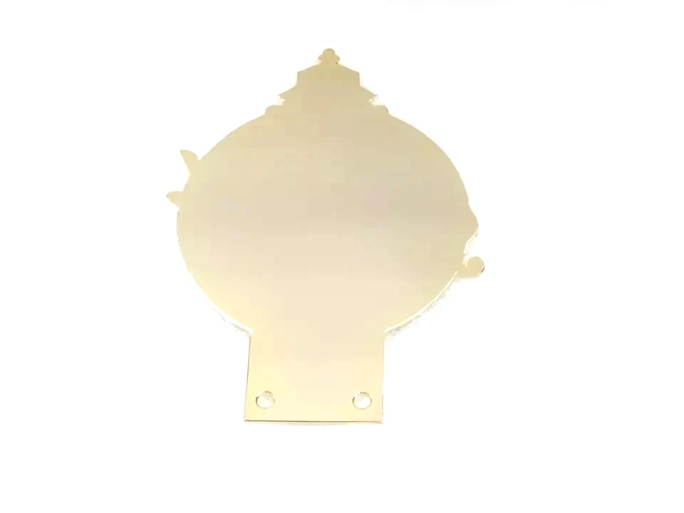 BRASS GOLDEN DECAL BADGE EMBLEM FITS VINTAGE PACKARD 100TH ANNIVERSARY CAR GRILL