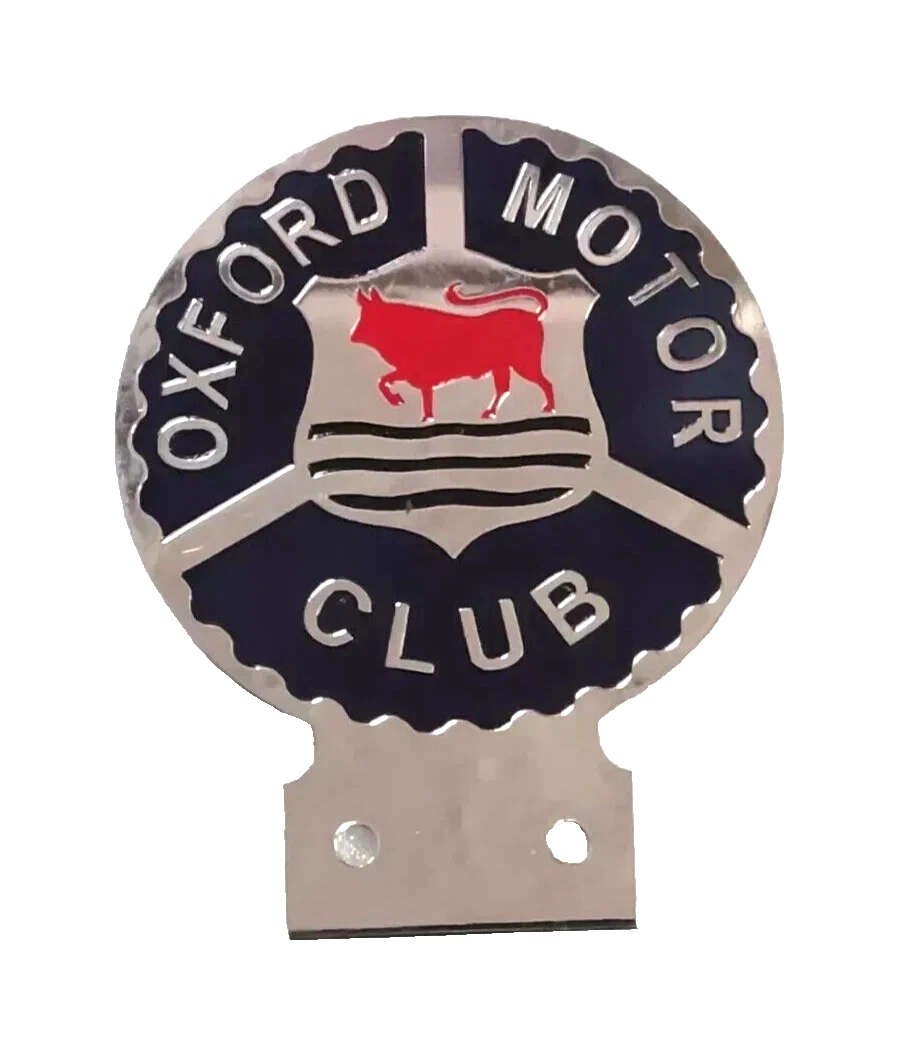 Brass Chromed Car Oxford Motor Club Badge Front Grill Decal Emblem Badge (REP)