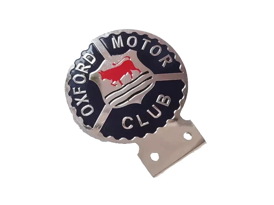 Brass Chromed Car Oxford Motor Club Badge Front Grill Decal Emblem Badge (REP)