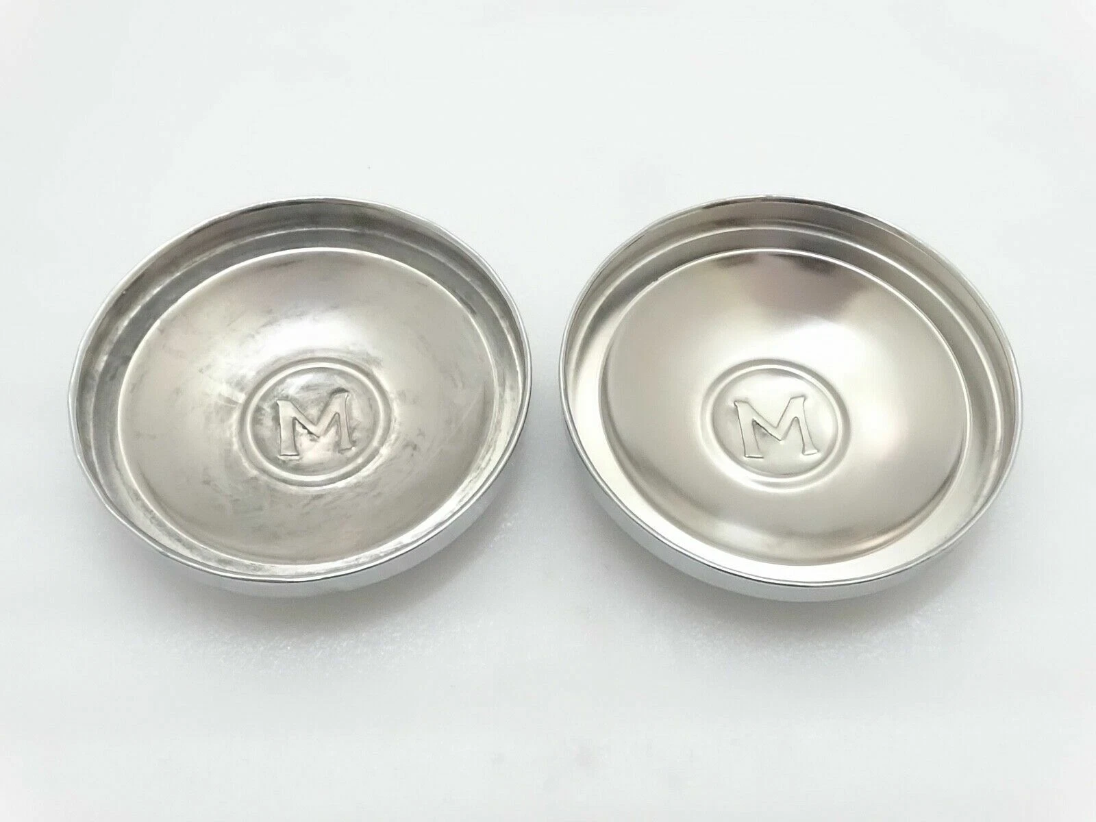 Vintage Morris Minor Front/Rear Wheel Hub Chromed 2x Covers/Caps