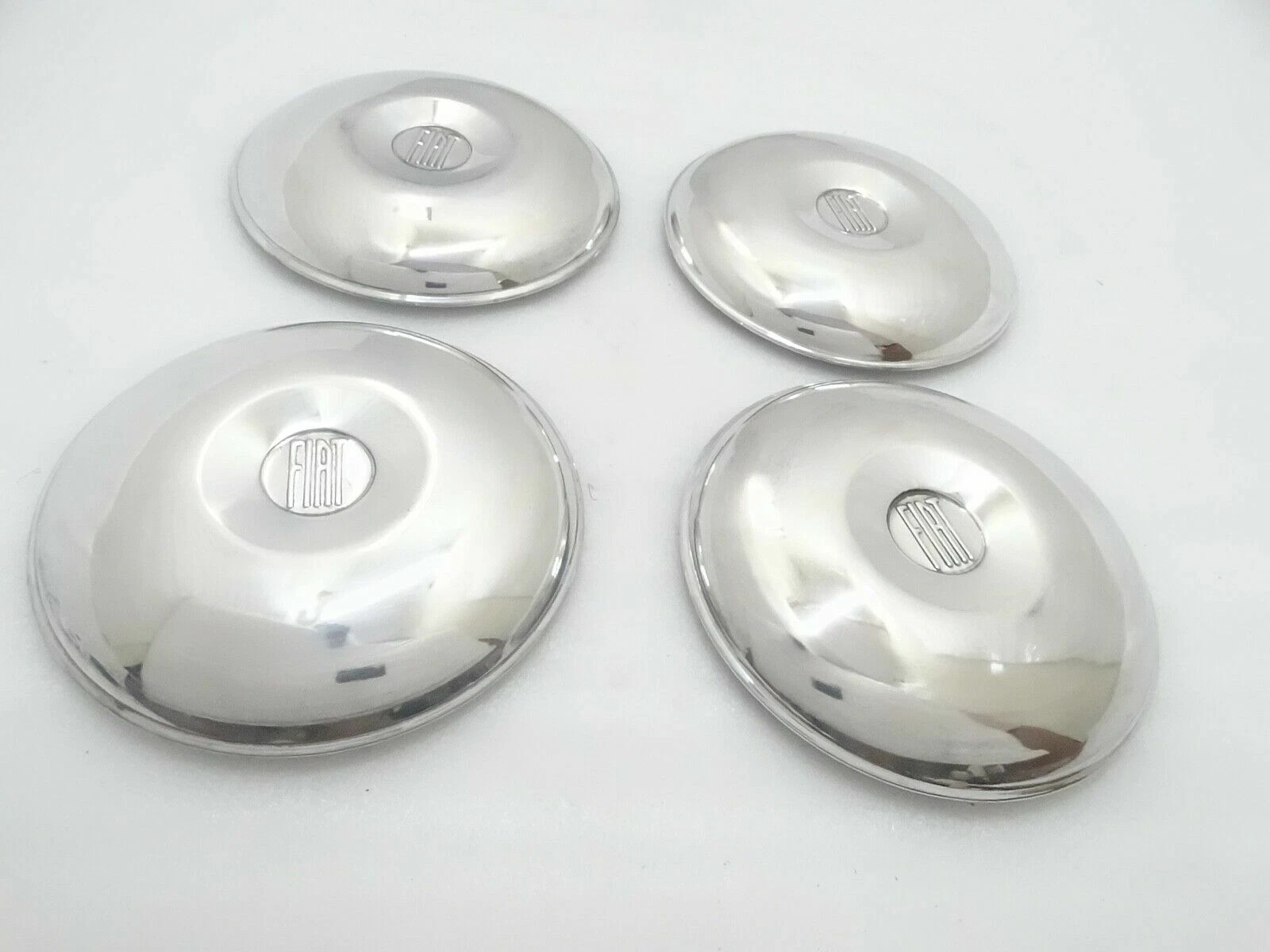 Vintage Fiat Car Alloy/Aluminium 1950's Center Wheel Hub Caps