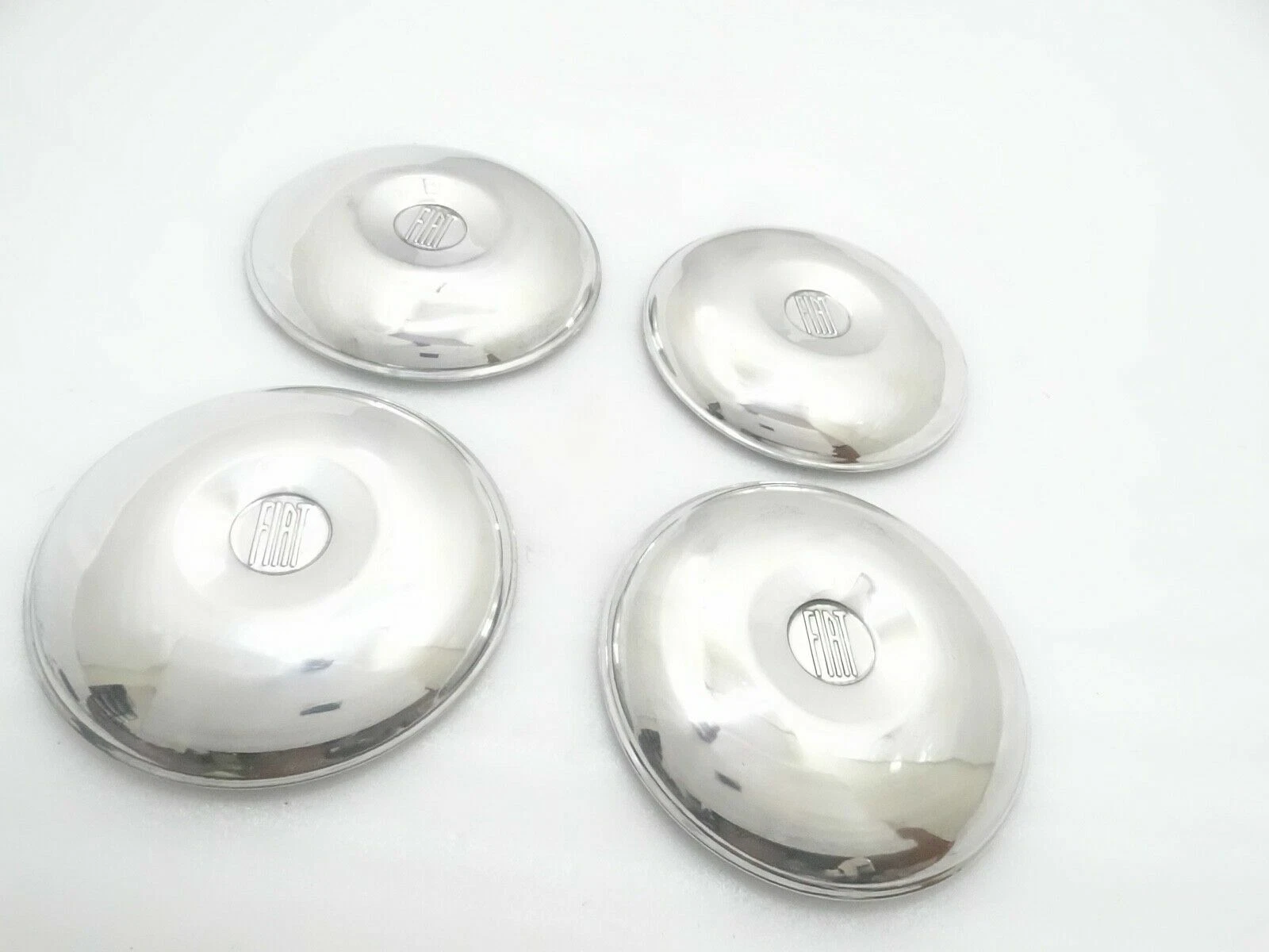 Vintage Fiat Car Alloy/Aluminium 1950's Center Wheel Hub Caps