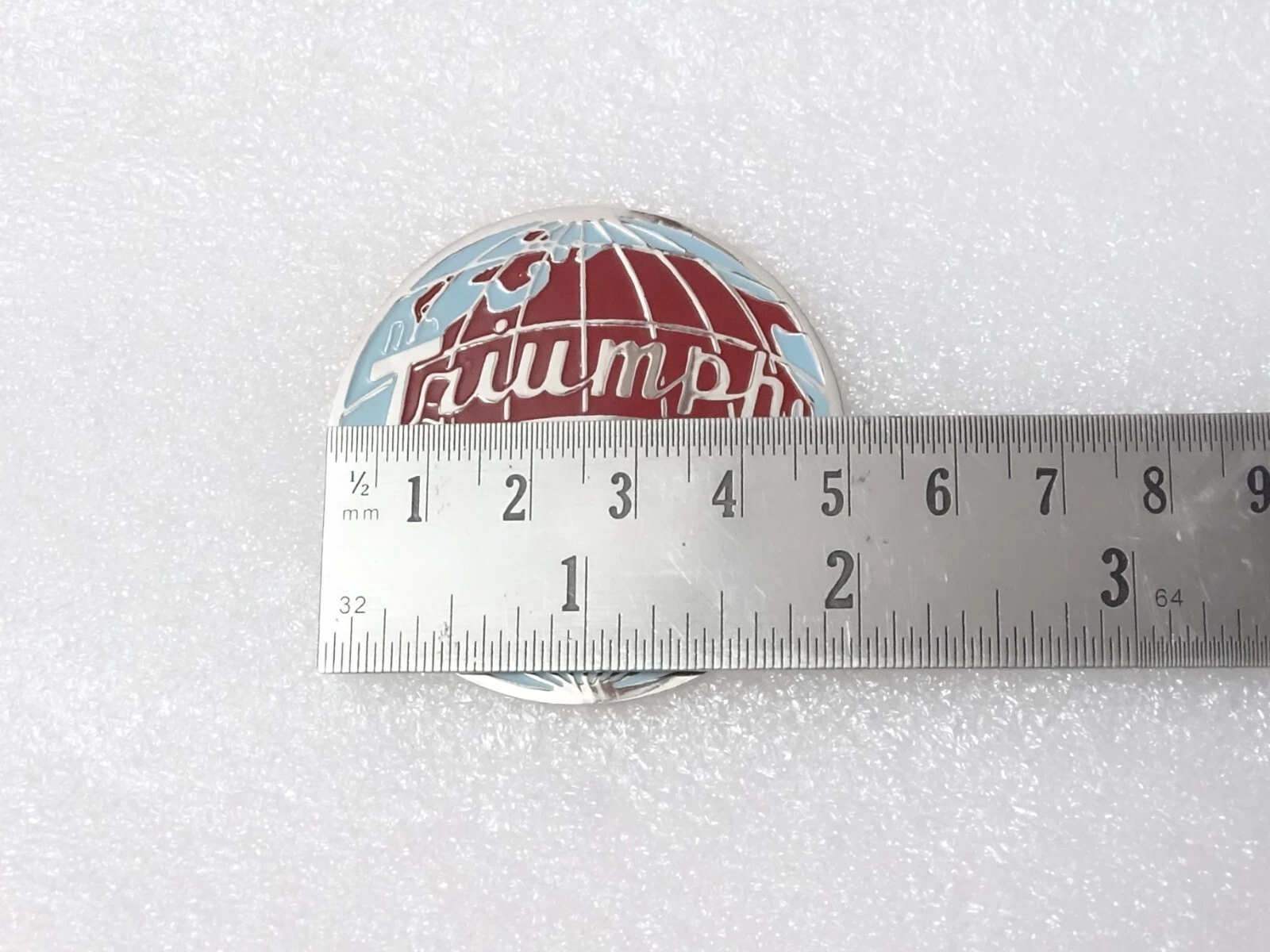 Vintage Motorcycle Round Globe Decal Badge #25C24