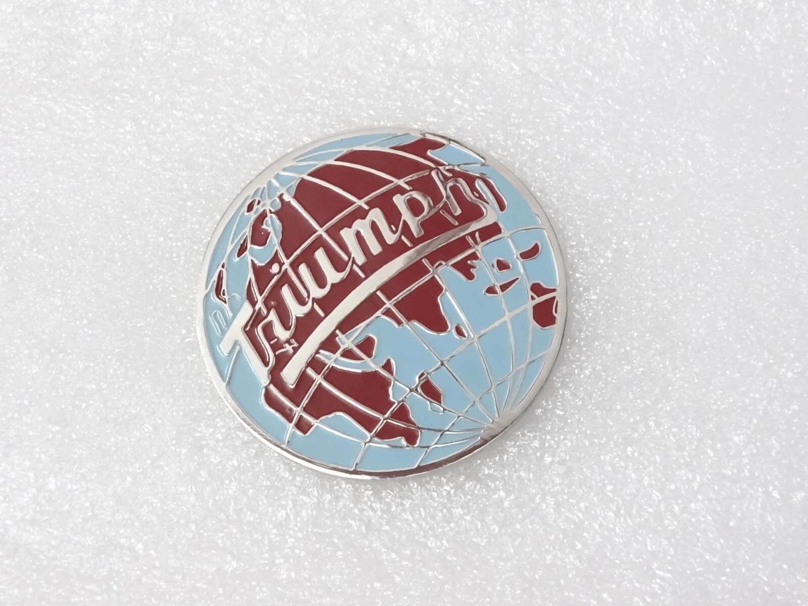 Vintage Motorcycle Round Globe Decal Badge #25C24