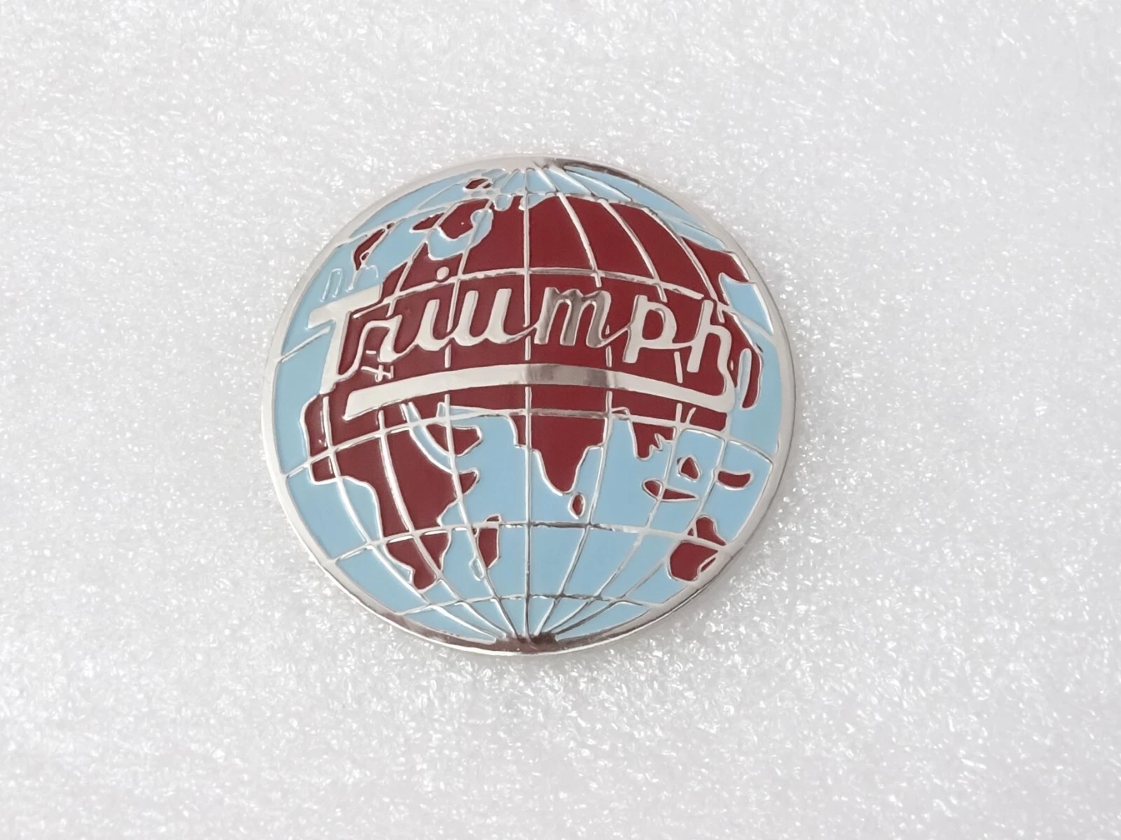 Vintage Motorcycle Round Globe Decal Badge #25C24