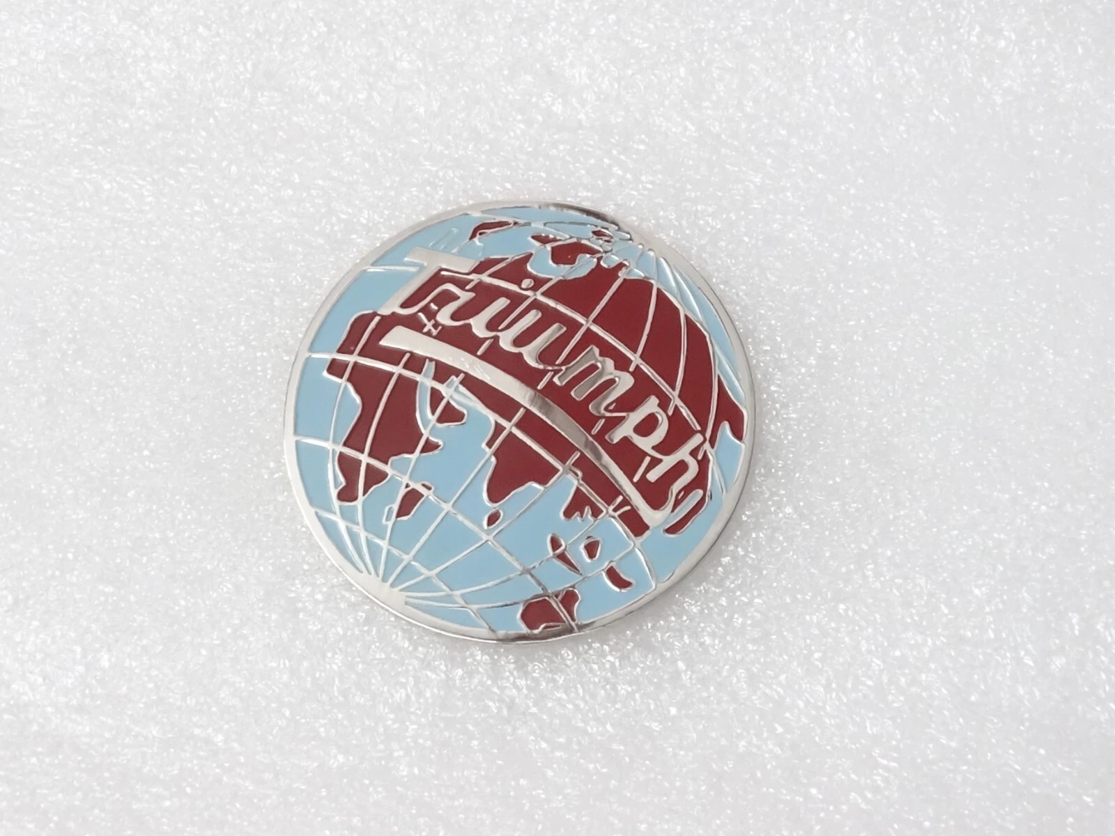Vintage Motorcycle Round Globe Decal Badge #25C24