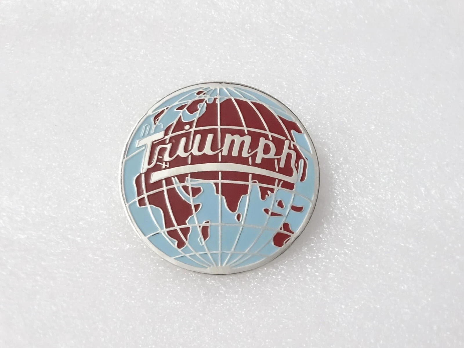 Vintage Motorcycle Round Globe Decal Badge #25C24