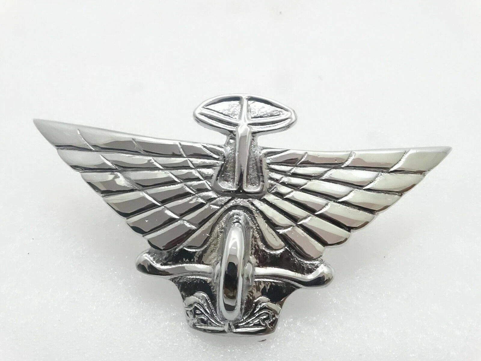 Vintage Austin Car Bonnet Steel Chromed Badge/Logo/Emblem