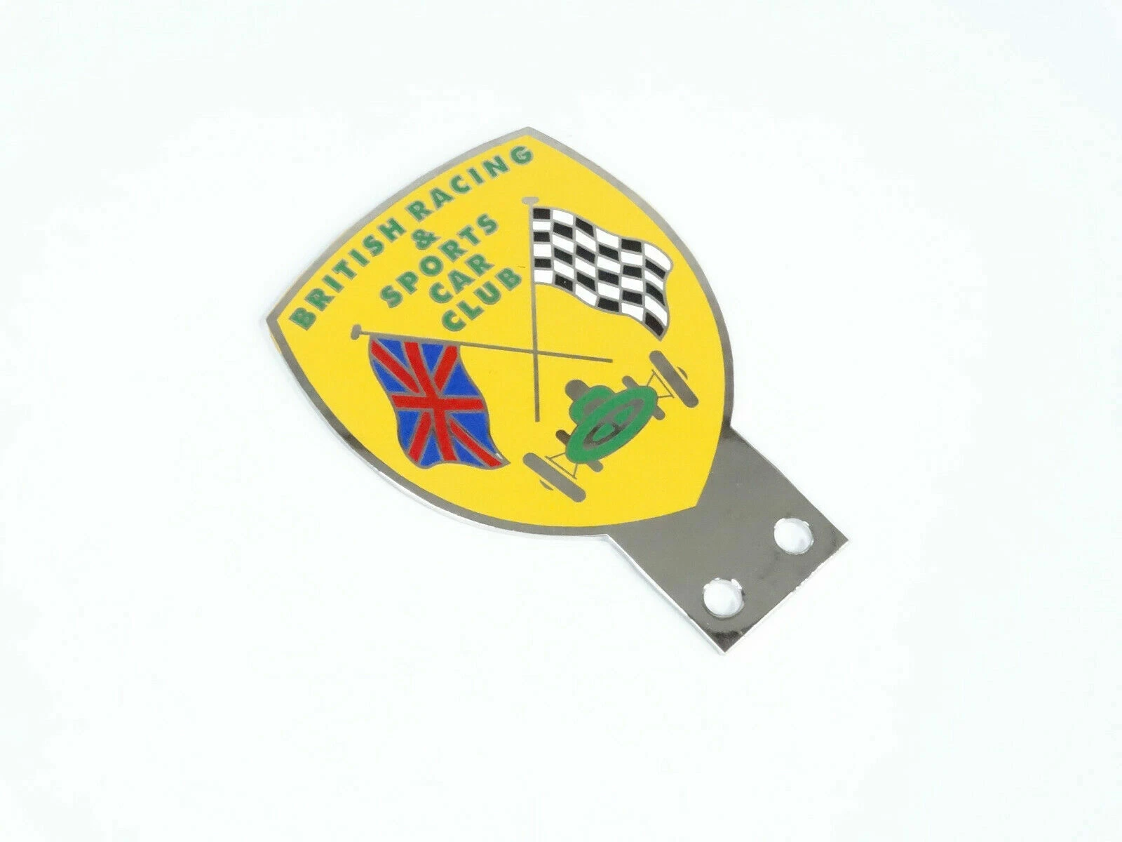 Vintage Car British Racing & Sports Car Club Badge / Front Grill Decal Brass