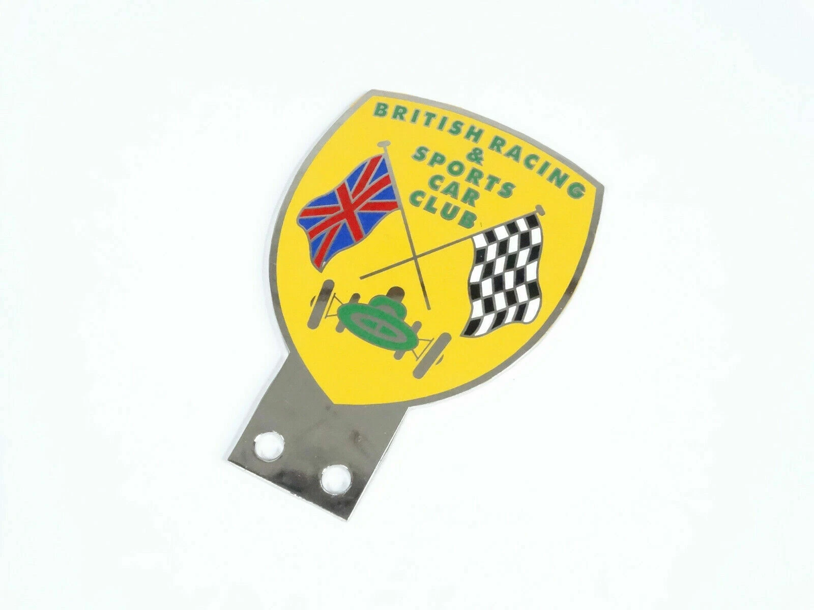 Vintage Car British Racing & Sports Car Club Badge / Front Grill Decal Brass