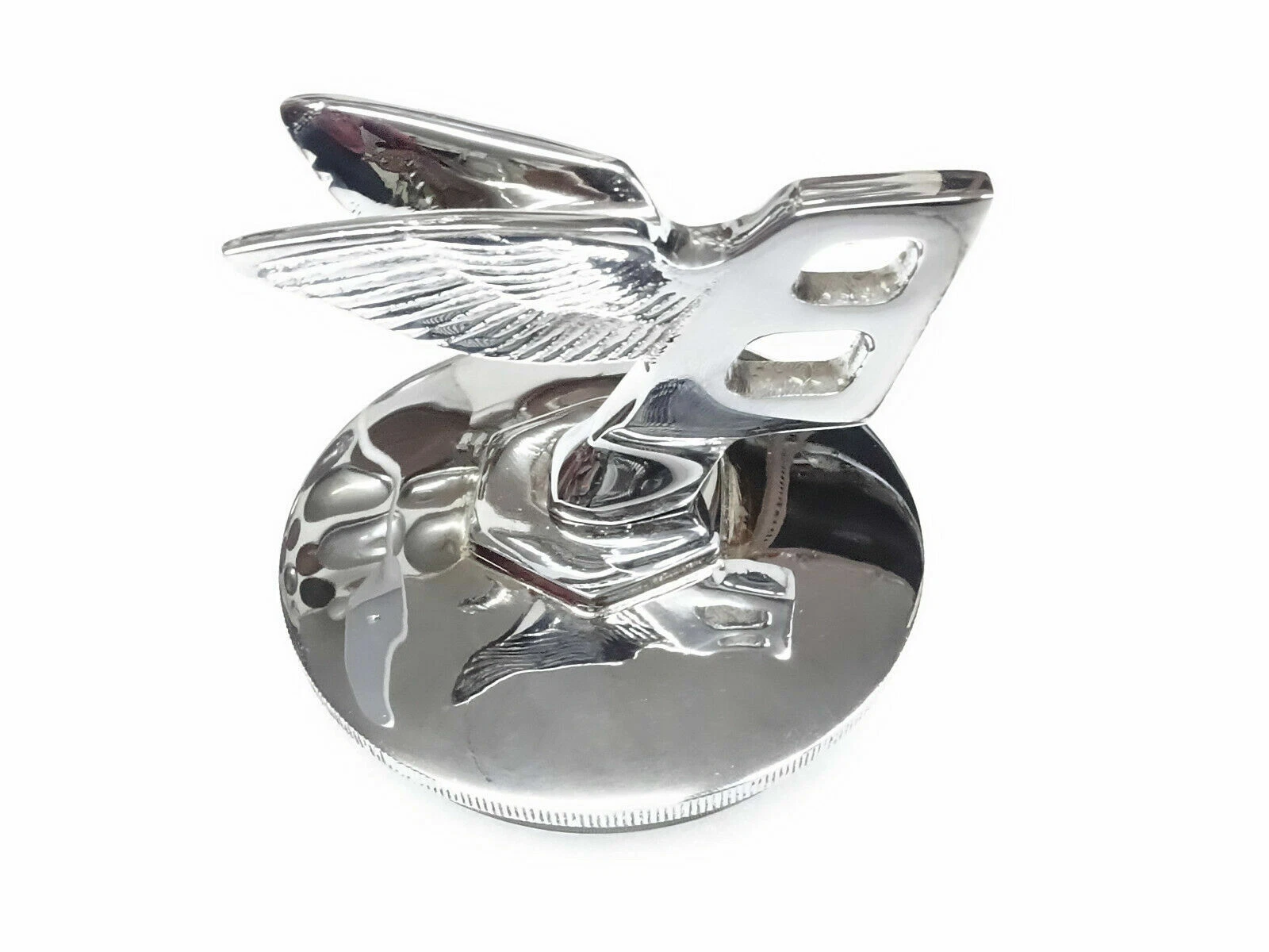 Vintage Car Bentley Radiator Chrome Threaded Cap