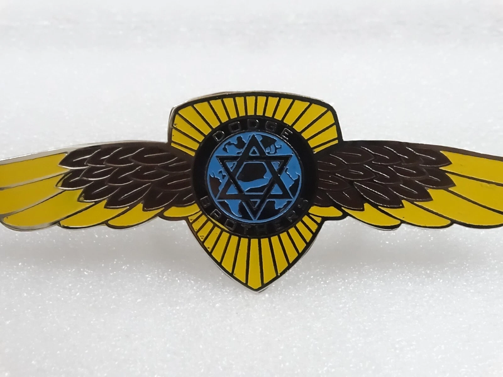VINTAGE DODGE BROTHERS FRONT GRILL RADIATOR WINGED BADGE EMBLEM #V246-7
