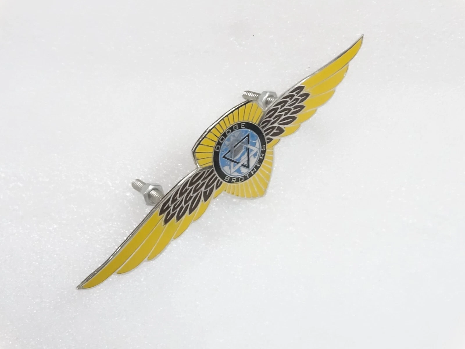 VINTAGE DODGE BROTHERS FRONT GRILL RADIATOR WINGED BADGE EMBLEM #V246-7