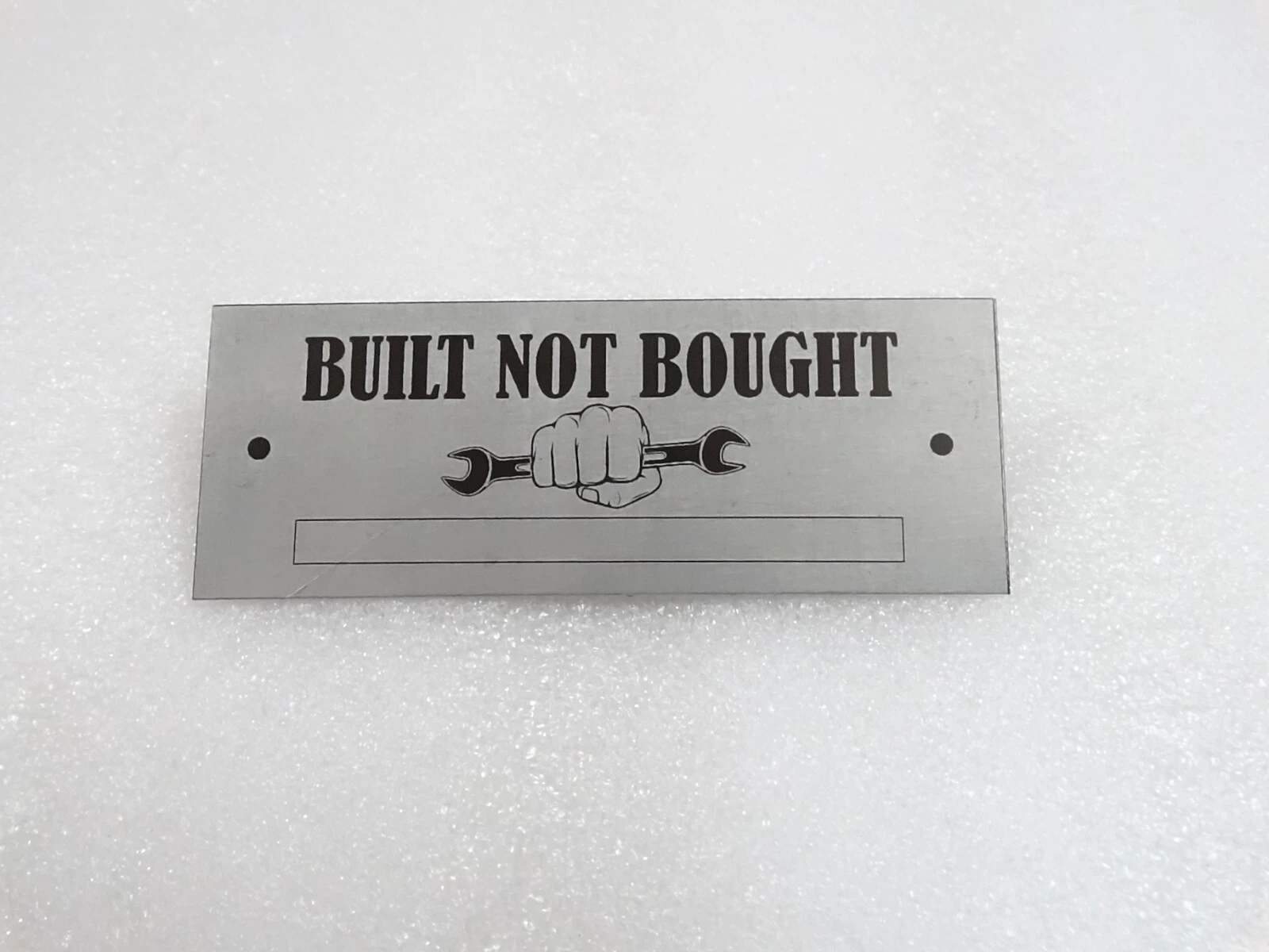 DATA PLATE FITS TO BUILT NOT BOUGHT PROJECT CUSTOM TEXT #V219-7