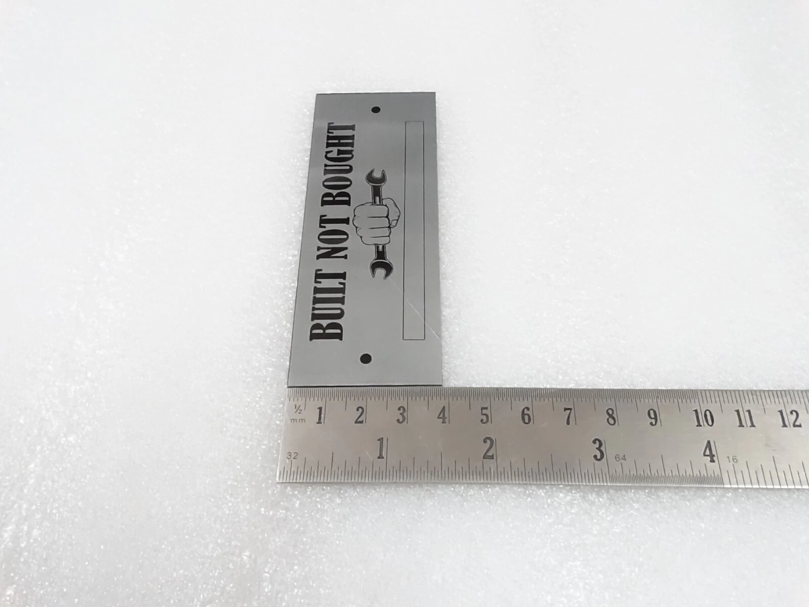DATA PLATE FITS TO BUILT NOT BOUGHT PROJECT CUSTOM TEXT #V219-7