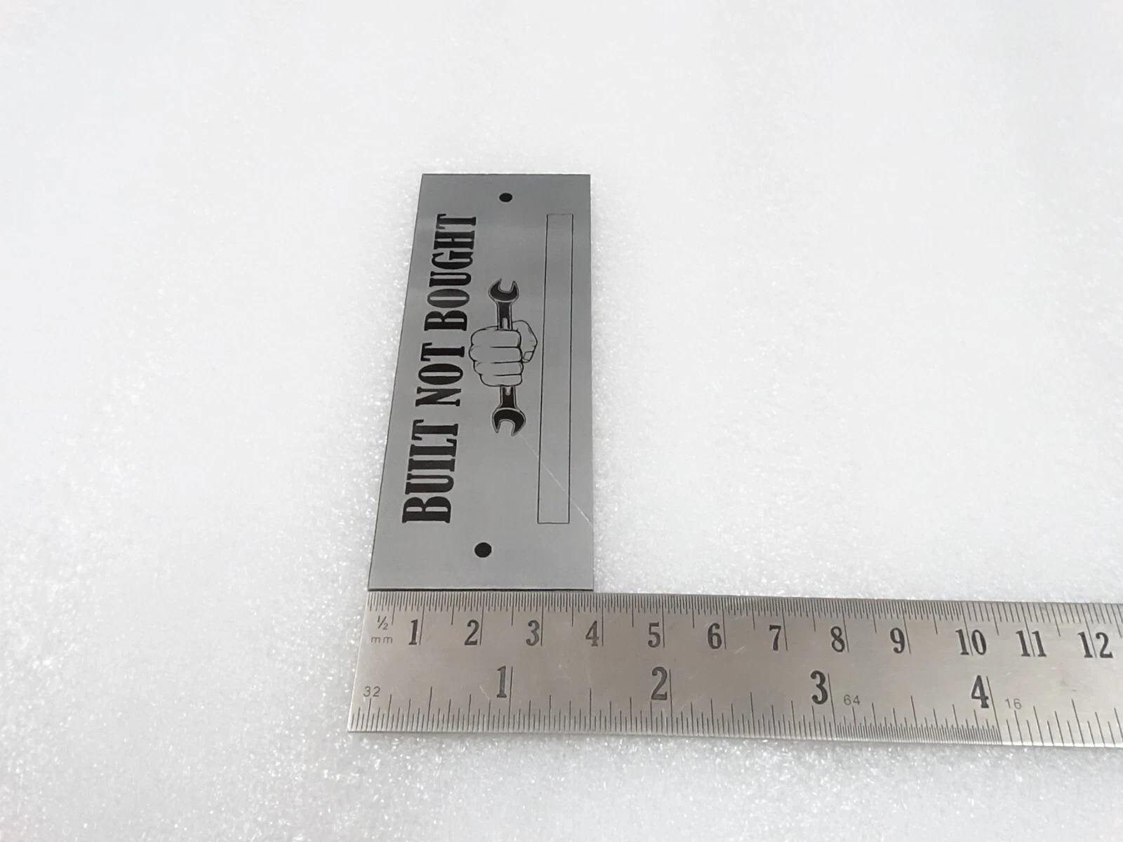 DATA PLATE FITS TO BUILT NOT BOUGHT PROJECT CUSTOM TEXT #V219-7