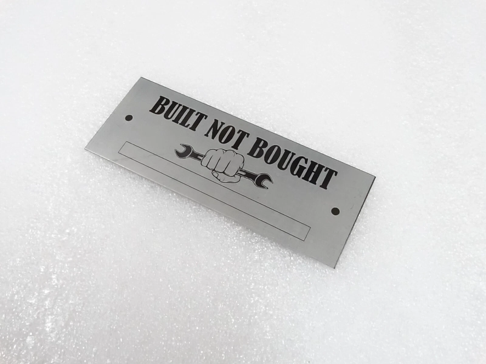 DATA PLATE FITS TO BUILT NOT BOUGHT PROJECT CUSTOM TEXT #V219-7
