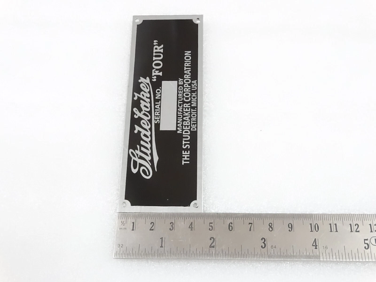 DATA PLATE FITS TO STUDBAKER "FOUR " MODEL #V239-7