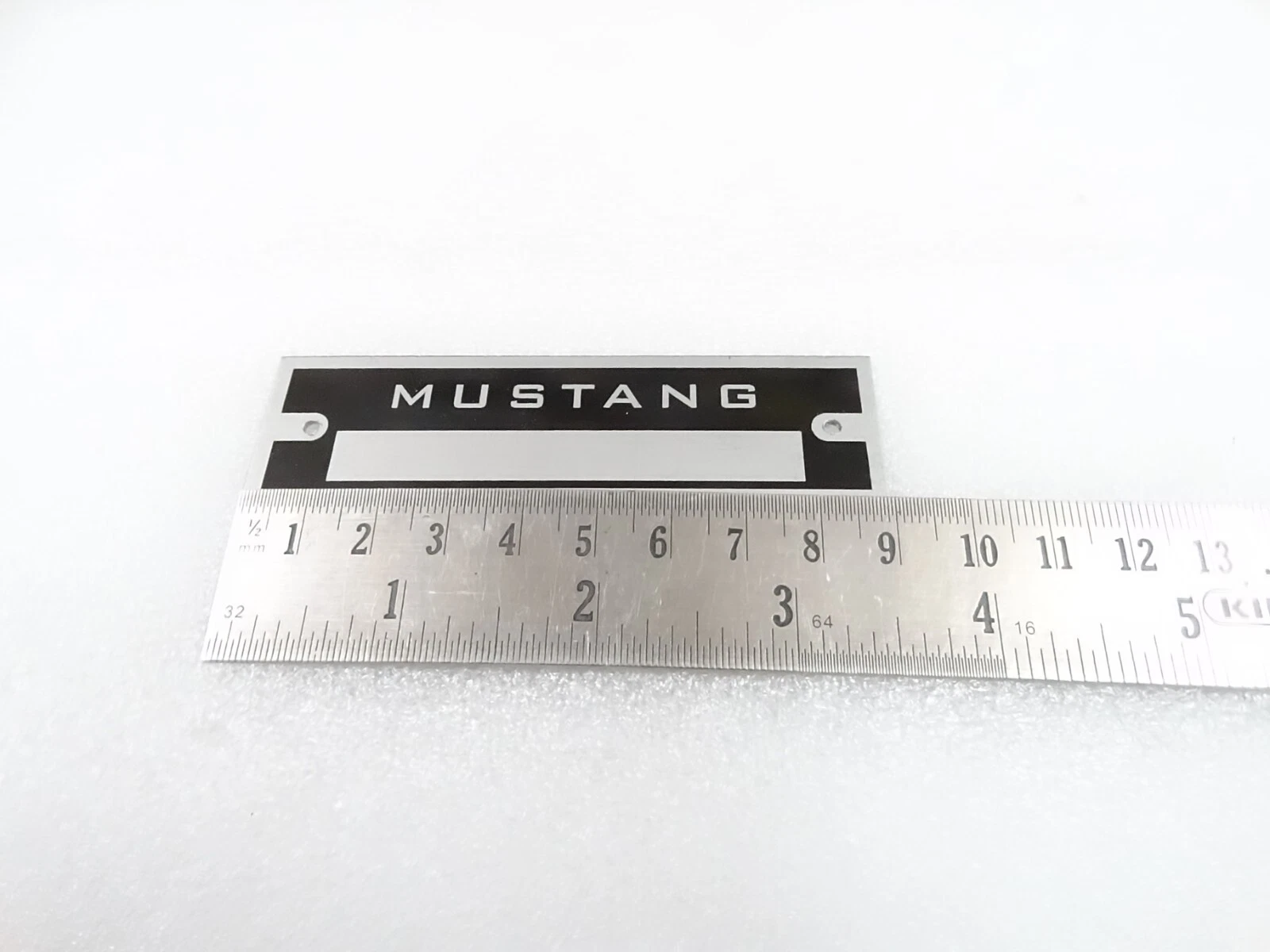 DATA PLATE FITS TO VINTAGE MUSTANG HOT ROD STREET CUSTOM #V333-8