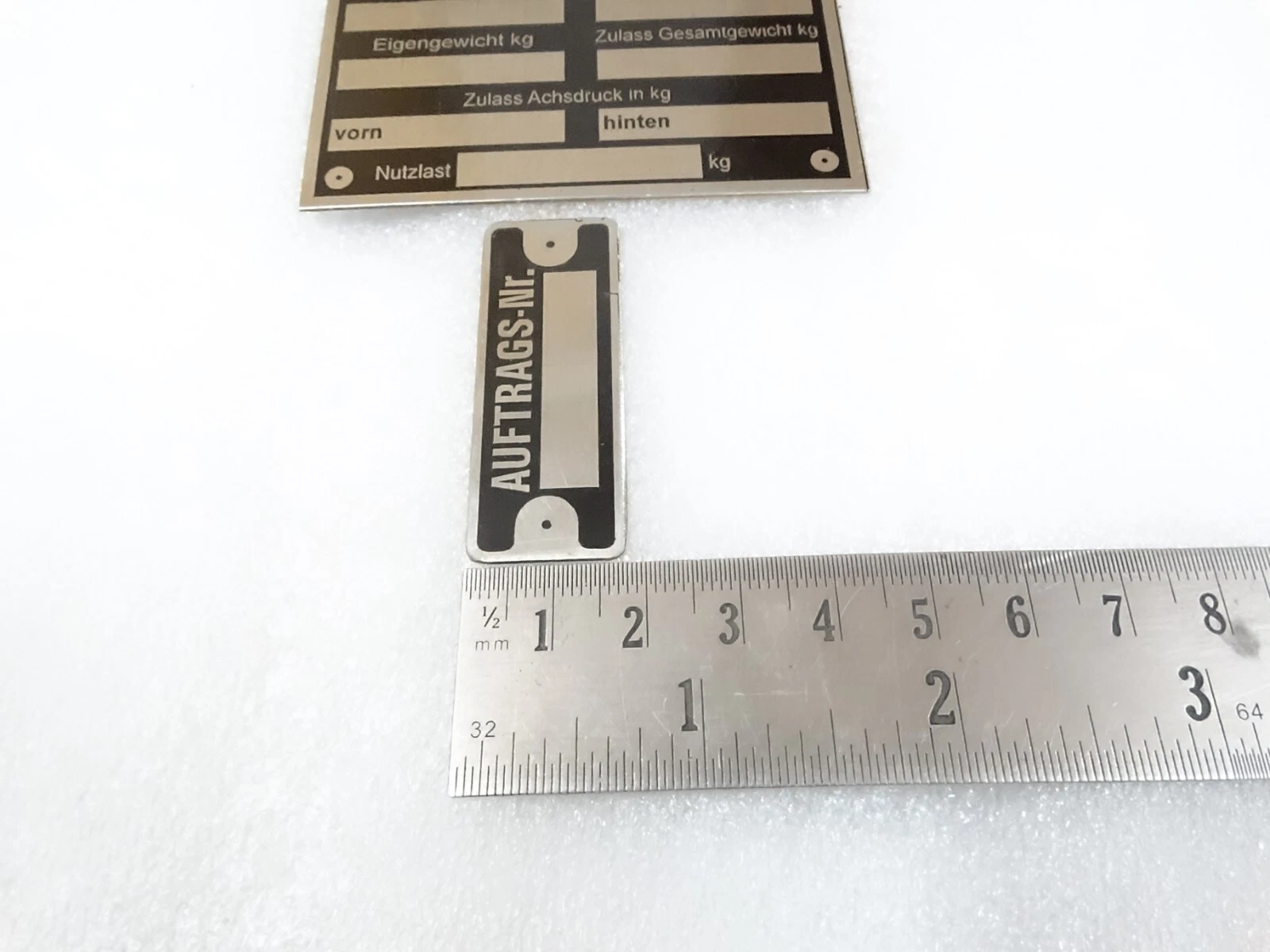 For Vintage Mercedes Cars Daimler Benz 1937 Model Data Plates Metal New #23D17