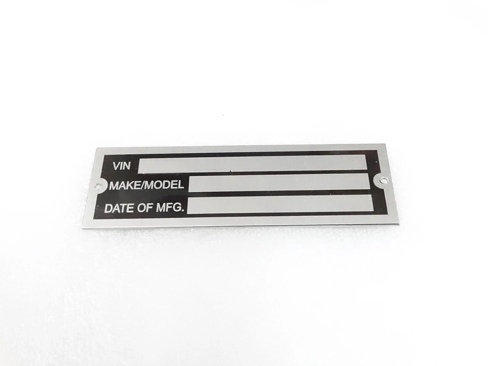 DATA PLATE FOR CAR TRUCK HOT ROD EQIPMENT TRALIER #310-8